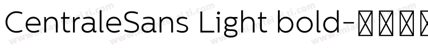 CentraleSans Light bold字体转换